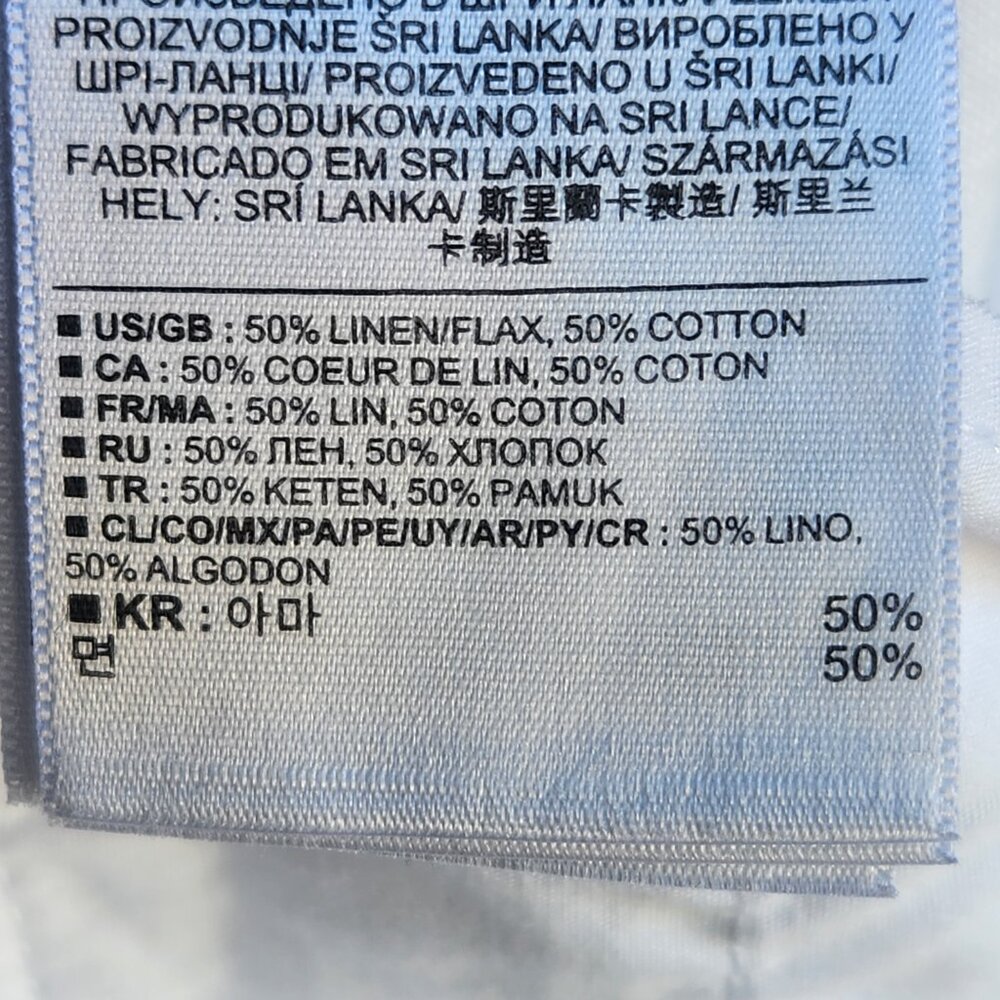 Gap Linen Cotton Pants Size 2 - Picture 5 of 6